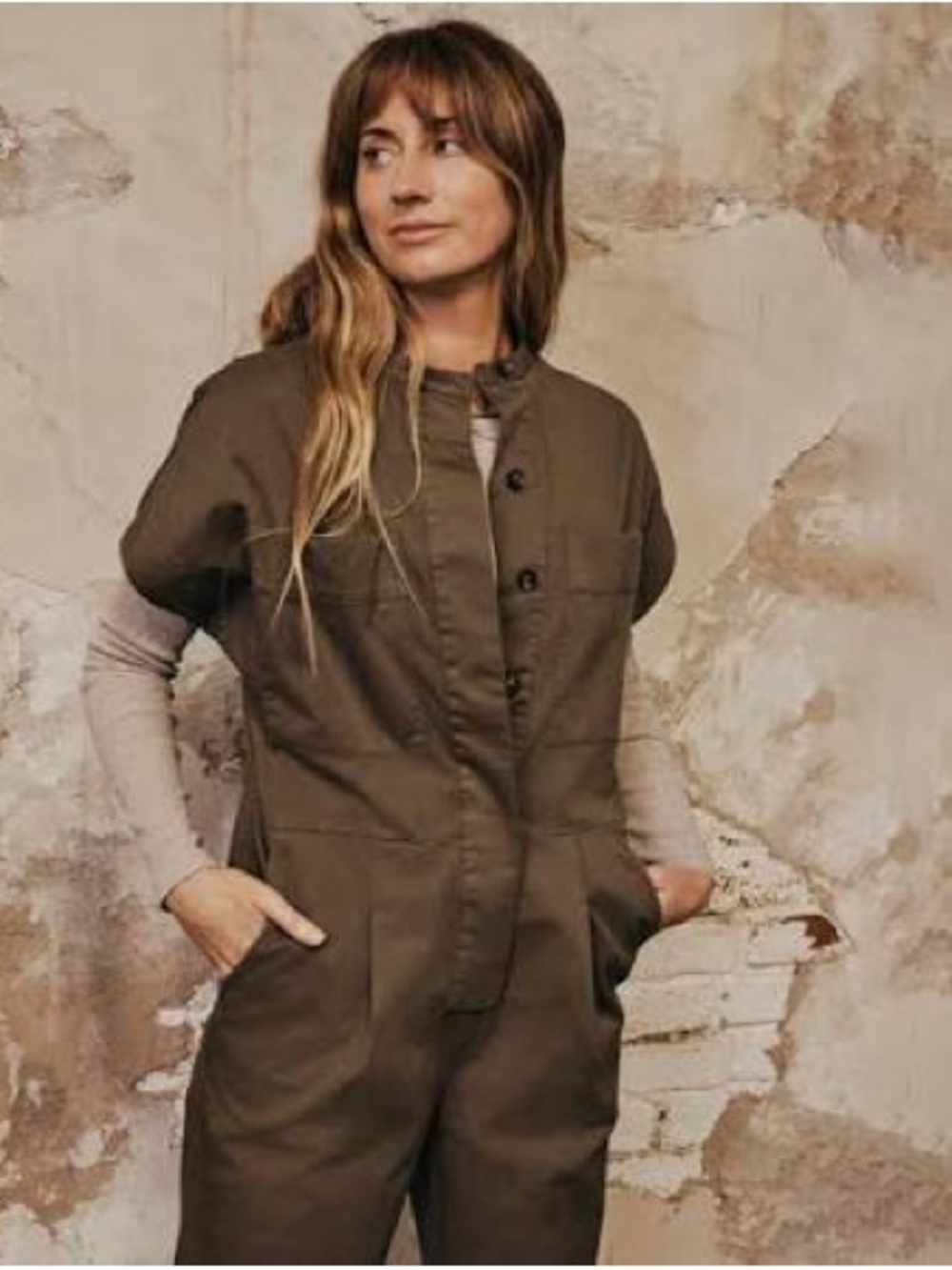 Everlane Easy Workwear Jumpsuit in Kalamata